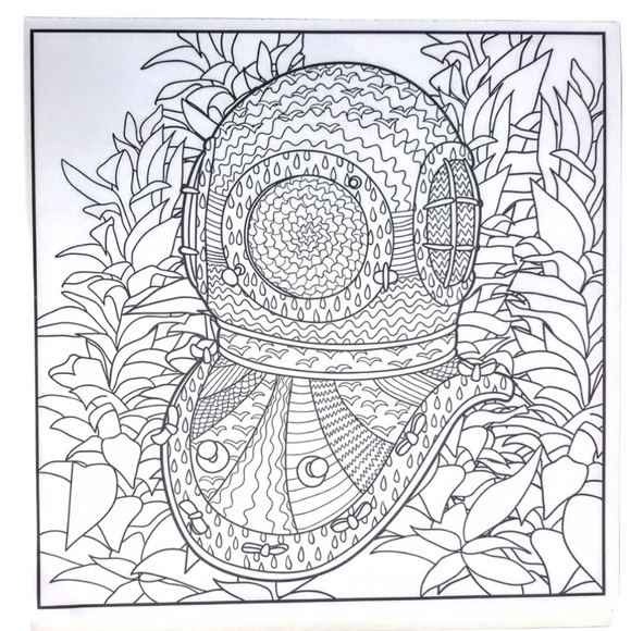New Ocean Wonders Adult Coloring Book - Picture 7 of 15